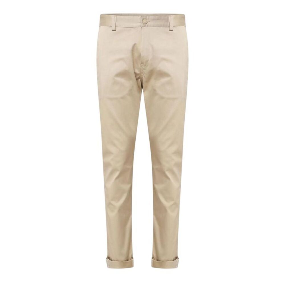 Replay Mens Cotton Blend Slim Chinos / Cream